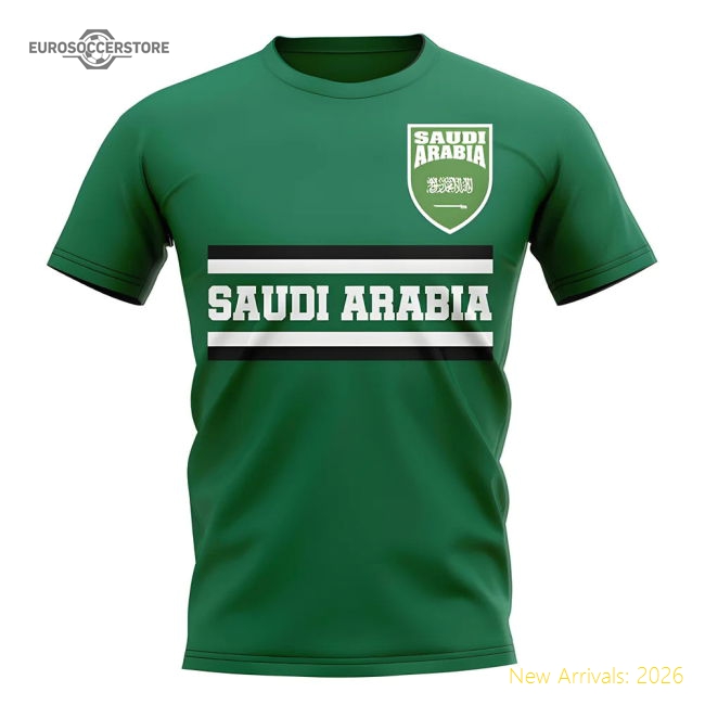 Saudi Arabia Saudi Arabia Core Football Country Casual T-Shirt Green-Soccer Shirts Store: 2026 World Cup Kits