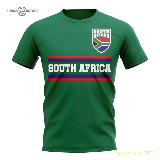 S,South Africa South Africa Core Football Country T-Shirt (Green)-World Cup Jersey Hub - 2026 National Football Kits Store