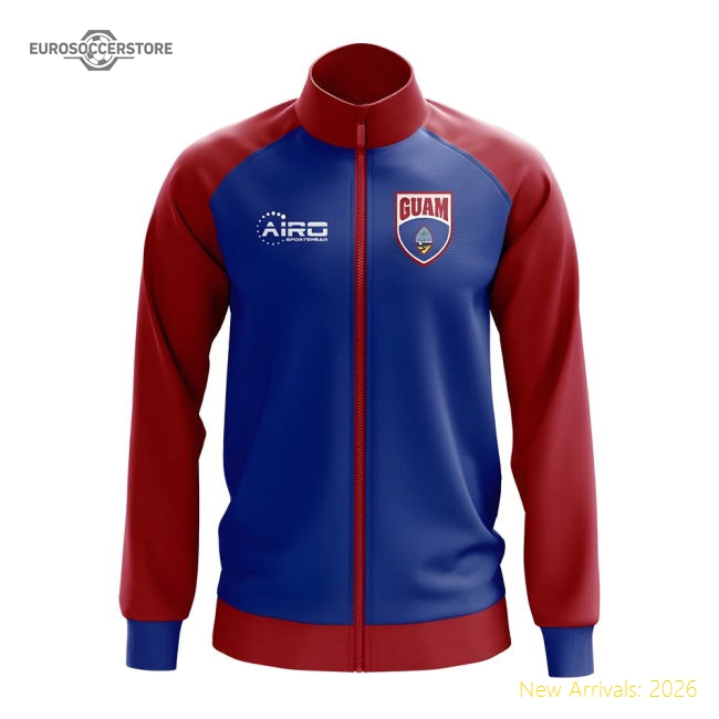 S,Guam Competition Ready Guam Concept Football Track Jacket (Blue)-World Cup Jersey Hub - 2026 National Football Kits Store