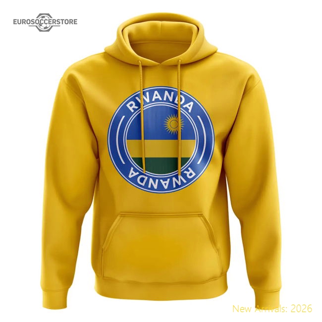 S,Rwanda Game Ready Rwanda Football Badge Hoodie (Yellow)-World Cup Jersey Hub - 2026 National Football Kits Store