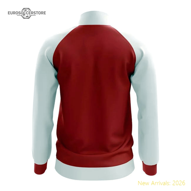 S,Tunisia Competition Ready Tunisia Concept Football Track Jacket (Red)-Soccer Shirts Store: 2026 World Cup Kits
