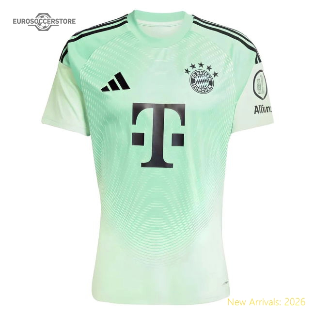 Bayern Munich 2025-2026 Home Kit Bayern Munich Goalkeeper (Glory Mint)...-World Cup Jersey Hub - 2026 National Football Kits Store