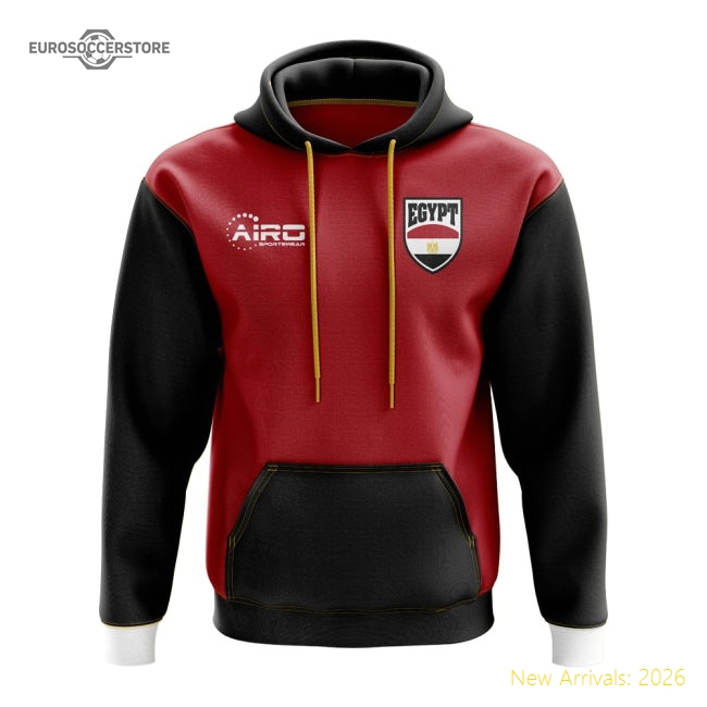 S,Egypt Tournament Egypt Concept Country Football Hoody (Red)-Soccer Shirts Store: 2026 World Cup Kits