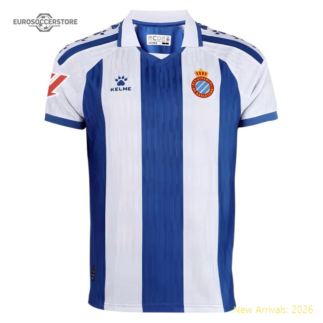 Espanyol 2025-2026 Home Kit Football Jersey For Diehard Football Fans-World Cup Jersey Hub - 2026 National Football Kits Store