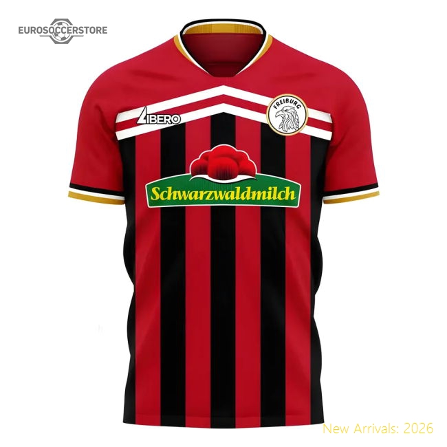 Sc Freiburg 2025-2026 Home Uniform Freiburg Concept Football Kit Match...-World Cup Jersey Hub - 2026 National Football Kits Store