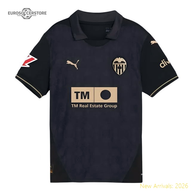 2024-2025 Valencia Away Shirt (Kids)-The Soccer Shirt Hub