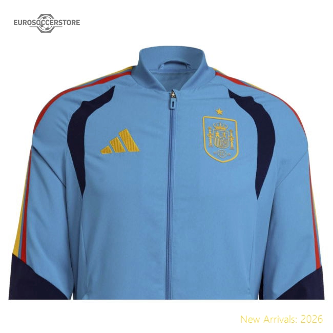 2026-2027 Spain Presentation Jacket (Bold Aqua)-The Soccer Shirt Hub