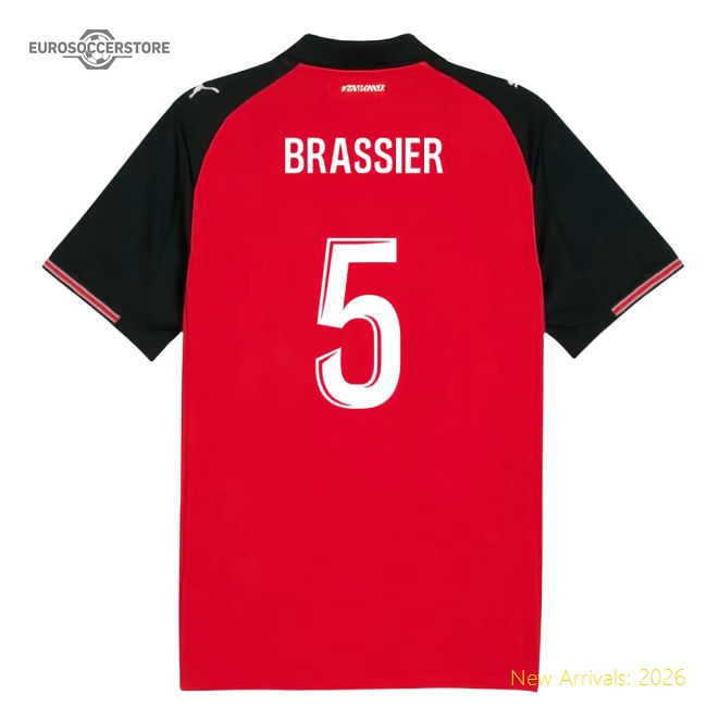 2025-2026 Stade Rennais Home Shirt (Brassier 5)-The Soccer Shirt Hub