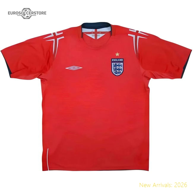 England 2004-06 Away Shirt (XL) (Very Good)-The Soccer Shirt Hub