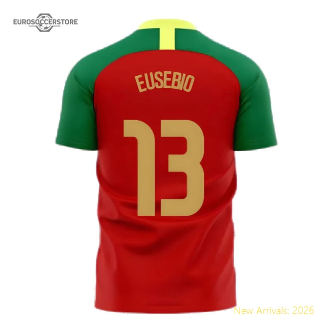 Portugal 2025-2026 Home Concept Football Kit (Airo) (EUSEBIO 13)-The Soccer Shirt Hub
