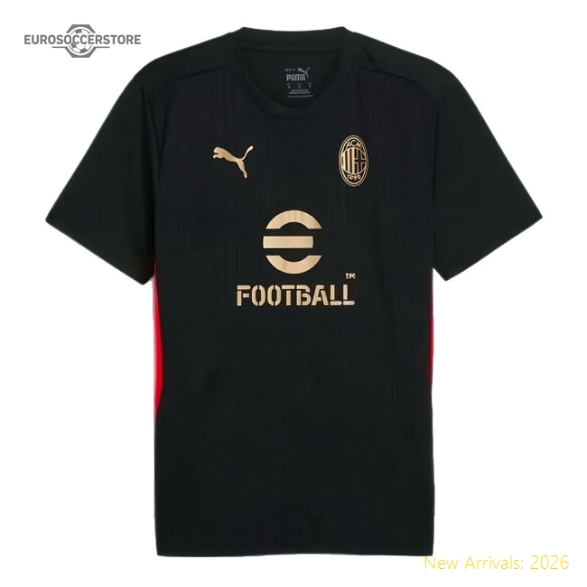 2024-2025 AC Milan Training Shirt (Black) (Maldini 3)-The Soccer Shirt Hub