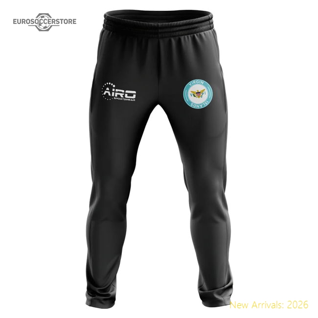 Virgin Islands US Concept Football Training Pants (Black)-The Soccer Shirt Hub