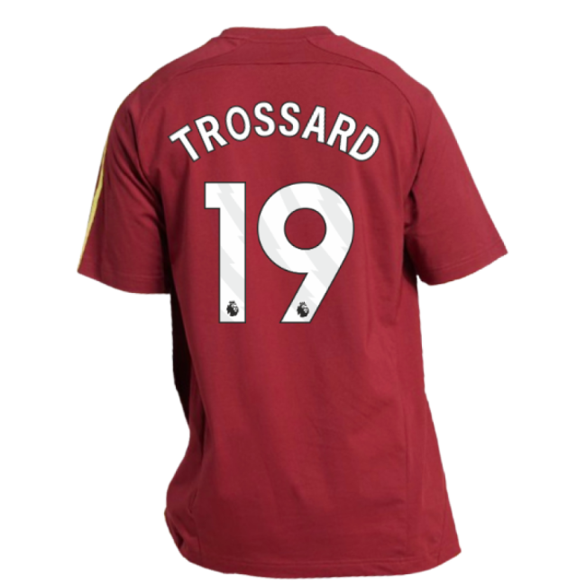 2025-2026 Arsenal UBP Tee (Noble Maroon) (Trossard 19)-The Soccer Shirt Hub