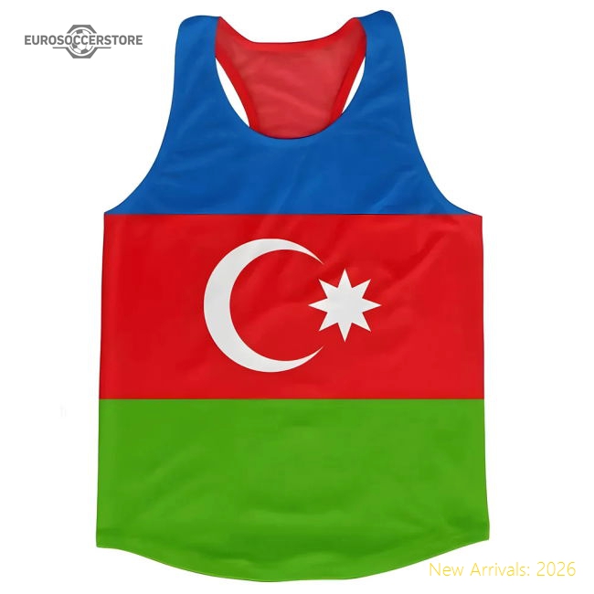 Azerbaijan Flag Running Vest-The Soccer Shirt Hub