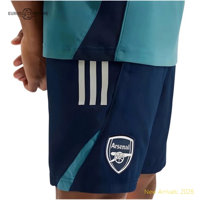 2025-2026 Arsenal Downtime Shorts (Night Indigo)-The Soccer Shirt Hub