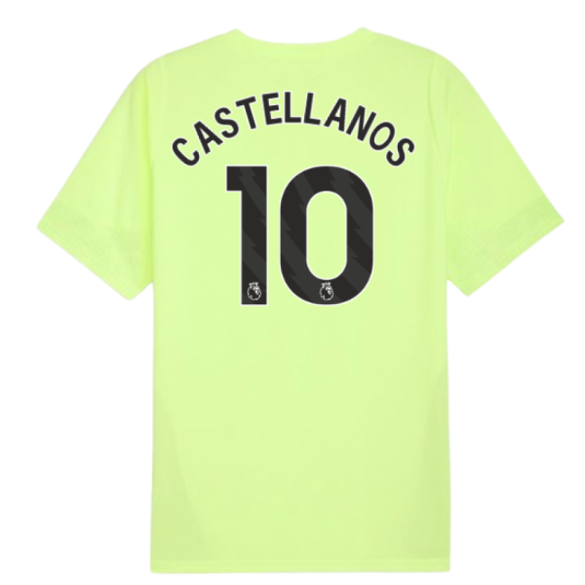 2025-2026 Man City Training Jersey (Fizzy Apple) (Castellanos 10)-The Soccer Shirt Hub