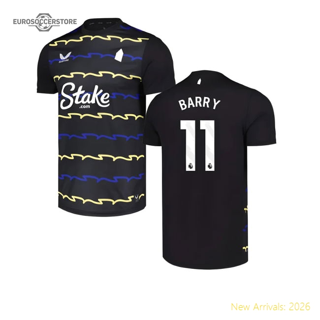 2025-2026 Everton Third Shirt (Barry 11)-The Soccer Shirt Hub