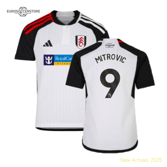 2023-2024 Fulham Home Shirt (Kids) (Mitrovic 9)-The Soccer Shirt Hub