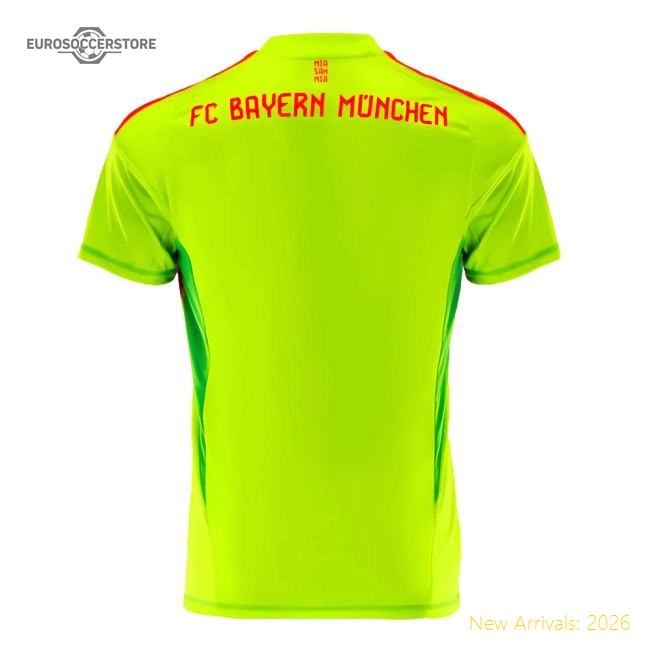 2024-2025 Bayern Munich Home Goalkeeper Shirt (Yellow)-The Soccer Shirt Hub