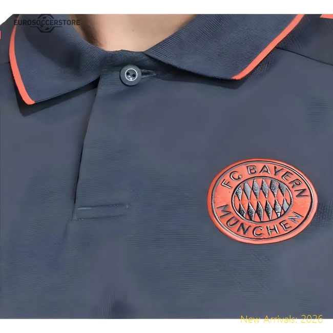 2025-2026 Bayern Munich Polo Shirt (Bold Onix)-The Soccer Shirt Hub
