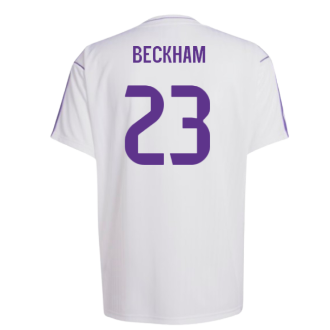 Real Madrid Terrace Icons Shirt (White) (Beckham 23)-The Soccer Shirt Hub
