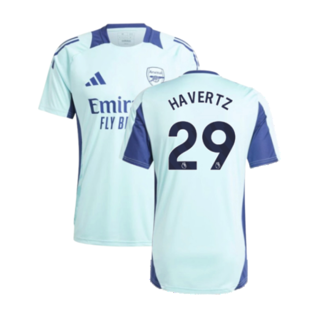2024-2025 Arsenal Training Jersey (Clear Aqua) (Havertz 29)-The Soccer Shirt Hub