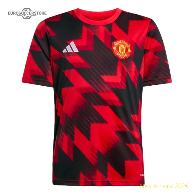2025-2026 Man Utd Pre-Match Shirt (Red) - Kids (Thomas 9)-The Soccer Shirt Hub