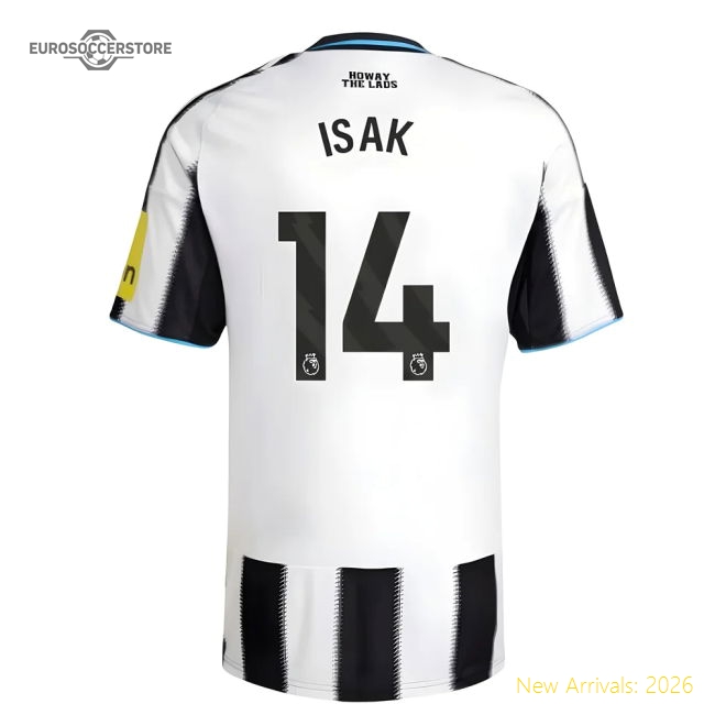 2025-2026 Newcastle Home Shirt (Isak 14)-The Soccer Shirt Hub