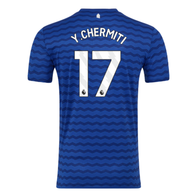 2025-2026 Everton Home Shirt (Y.Chermiti 17)-The Soccer Shirt Hub