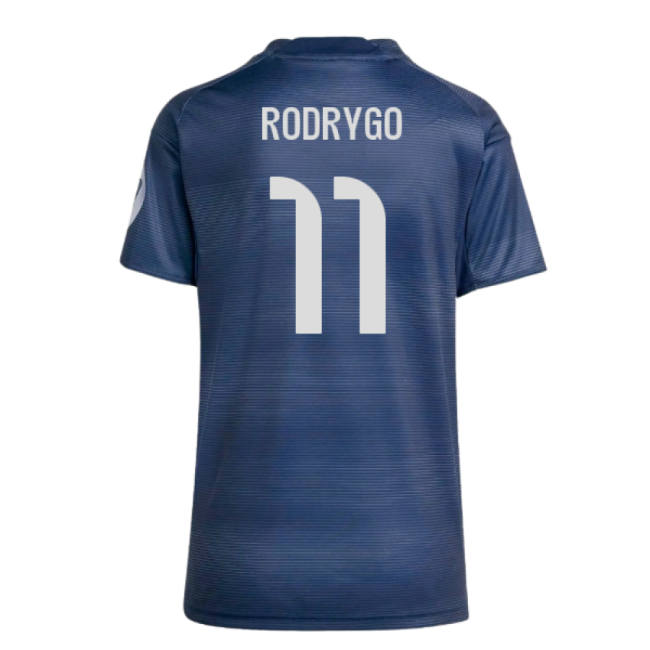 2025-2026 Real Madrid Authentic Away Shirt (Womens) (Rodrygo 11)-The Soccer Shirt Hub