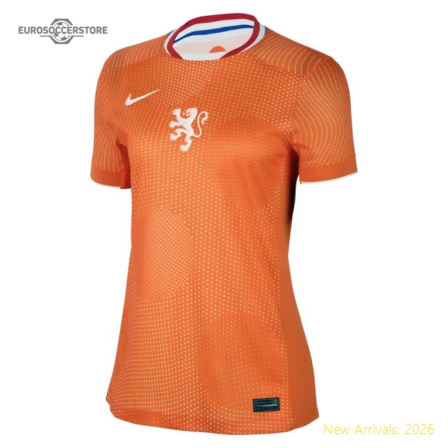 2025-2026 Netherlands Womens Team Home Shirt (Ladies)-The Soccer Shirt Hub