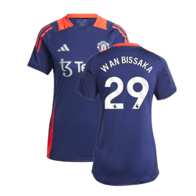 2024-2025 Man Utd Training Jersey (Night Indigo) - Womens (Wan Bissaka 29)-The Soccer Shirt Hub