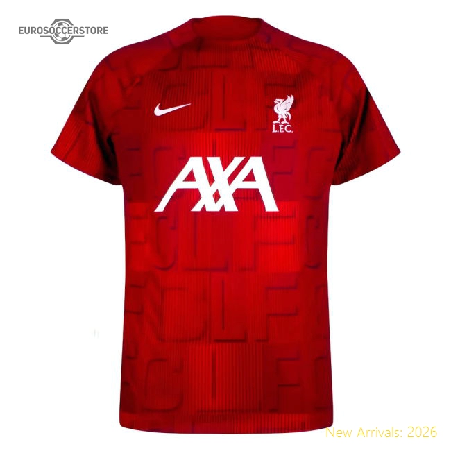 2023-2024 Liverpool Pre-Match Home Shirt (Red)-The Soccer Shirt Hub