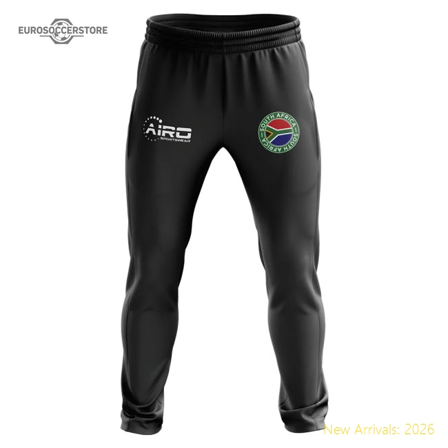 South Africa Concept Football Training Pants (Black)-The Soccer Shirt Hub