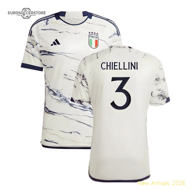 2023-2024 Italy Away Shirt (CHIELLINI 3)-The Soccer Shirt Hub