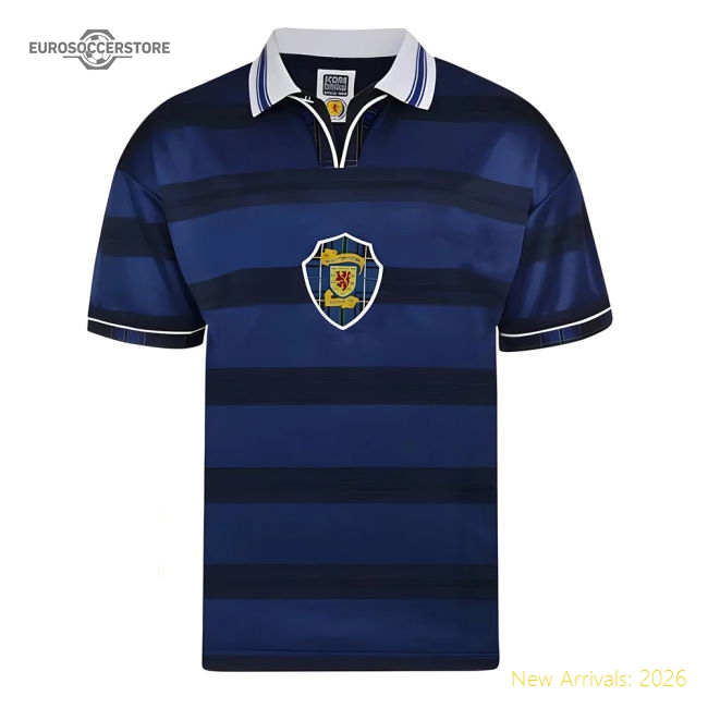 Score Draw Scotland 1998 World Cup Finals Retro Football Shirt-The Soccer Shirt Hub