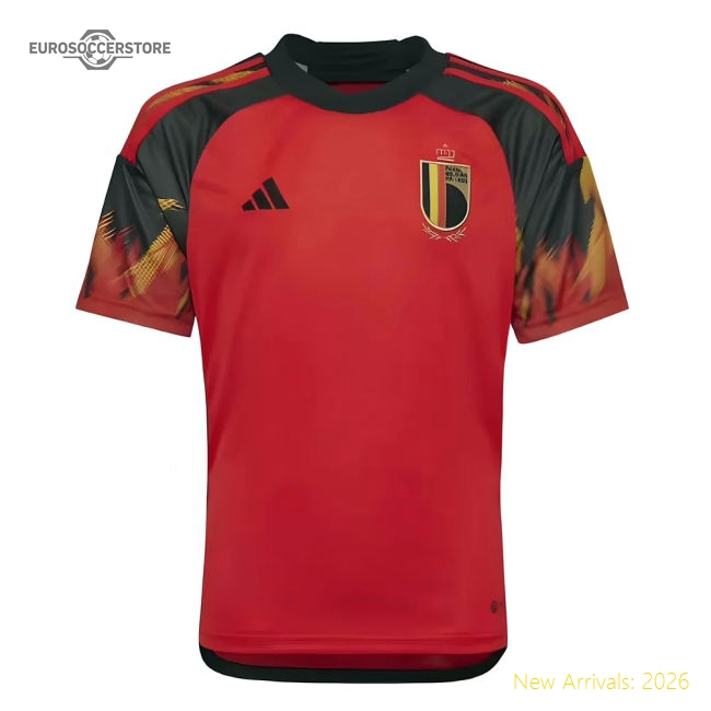 2022-2023 Belgium Home Shirt (Kids)-The Soccer Shirt Hub
