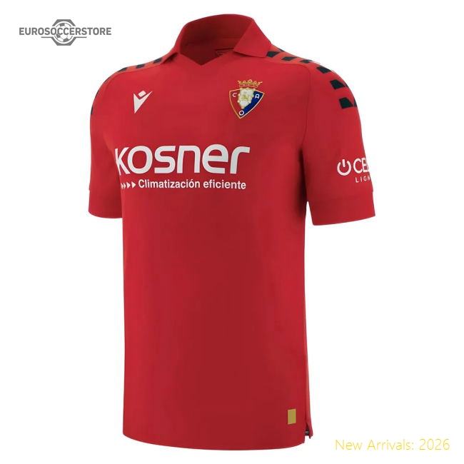 2025-2026 Osasuna Home Shirt-The Soccer Shirt Hub