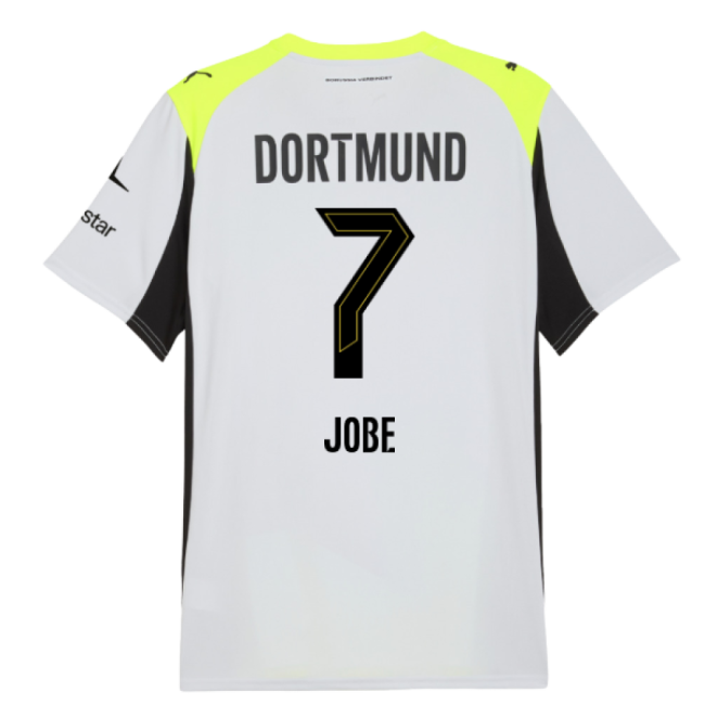2025-2026 Borussia Dortmund Away Shirt (Jobe 7)-The Soccer Shirt Hub