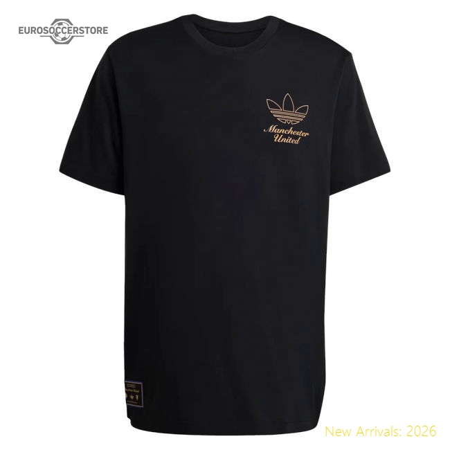 2025-2026 Man Utd Icon Graphic T-shirt (Black)-The Soccer Shirt Hub