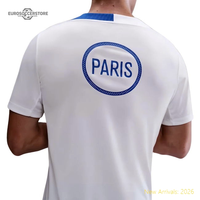 2025-2026 PSG T90 Third Strike Dri-Fit Shirt (White)-The Soccer Shirt Hub
