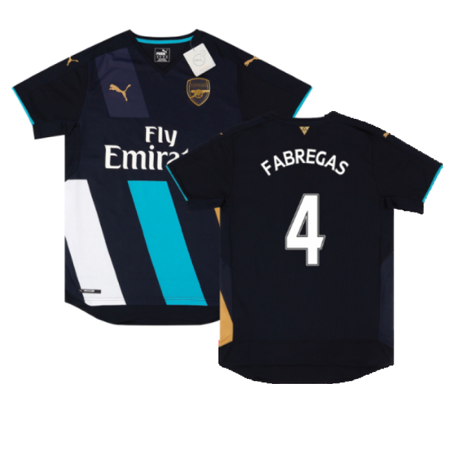 2015-2016 Arsenal Cup 3rd Shirt (Fabregas 4)-The Soccer Shirt Hub
