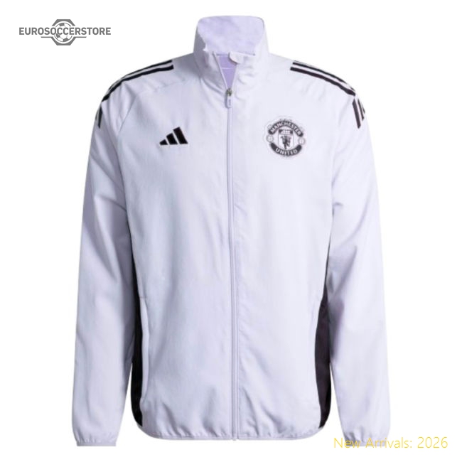 2025-2026 Man Utd Presentation Jacket (Purple Tint)-The Soccer Shirt Hub