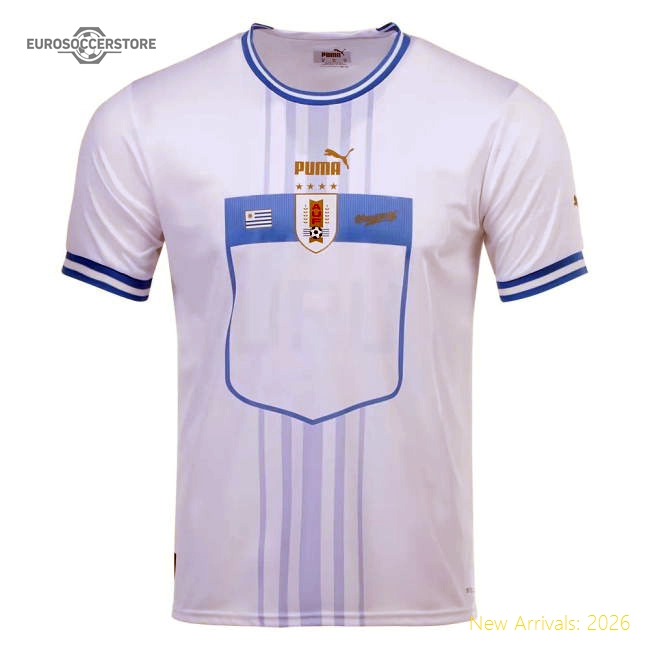 2022-2023 Uruguay Away Shirt (L Suarez 9)-The Soccer Shirt Hub