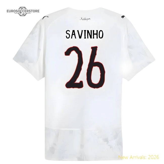 2025-2026 KIDSUPER x Manchester City CWC Authentic Shirt (White) (Savinho 26)-The Soccer Shirt Hub