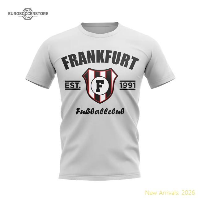 Frankfurt Established Football T-Shirt (White)-The Soccer Shirt Hub