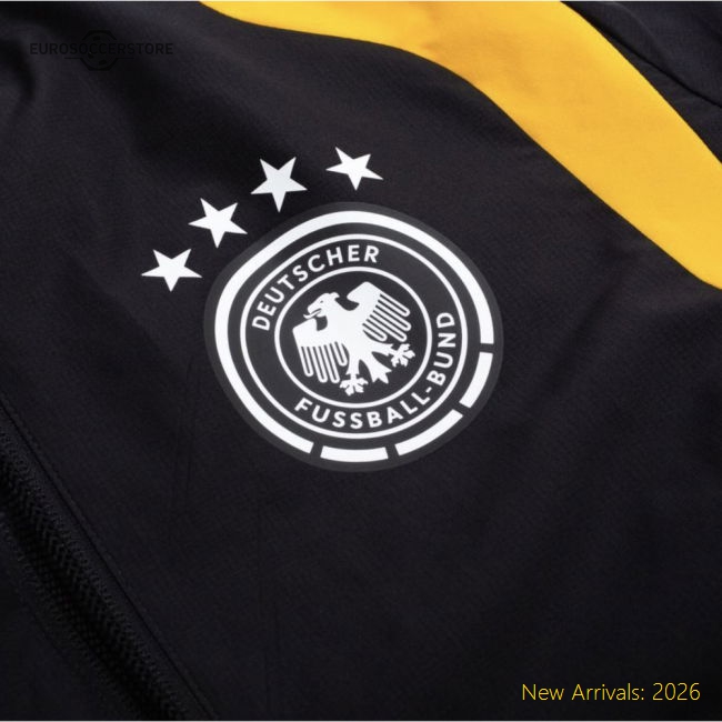 2026-2027 Germany Allweather Jacket (Black)-The Soccer Shirt Hub