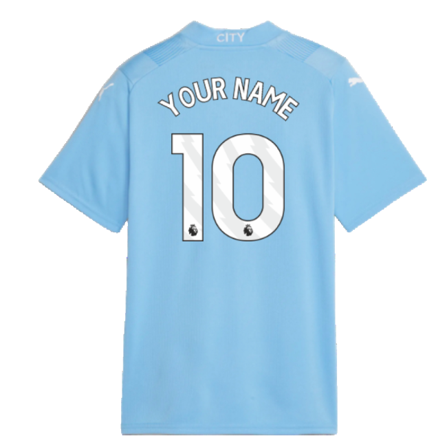 2023-2024 Man City Home Shirt (Kids) (Your Name)-The Soccer Shirt Hub