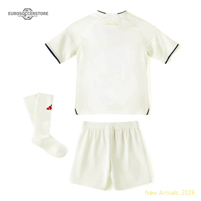 2025-2026 Olympique Lyon Home Mini Kit-The Soccer Shirt Hub