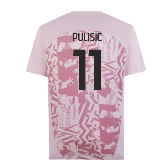 2024-2025 AC Milan Pre-Match Shirt (Grape) (Pulisic 11)-The Soccer Shirt Hub